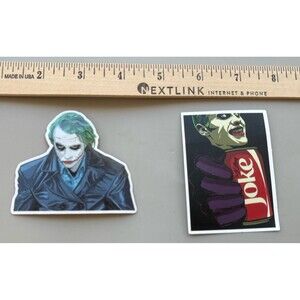 Joker Stickers Lot 2 DC Comic Style Decals Heath Ledger Why So Serious